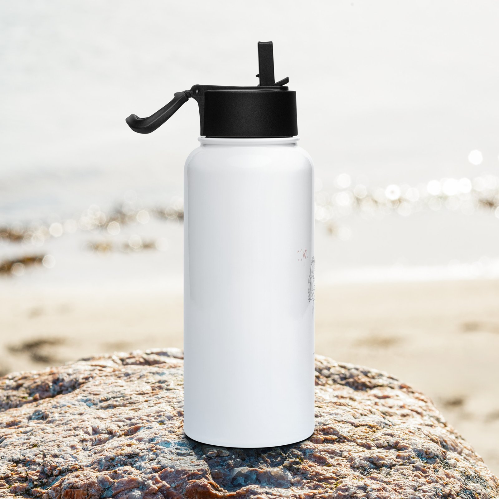 stainless steel water bottle with a straw lid stainless steel water bottle with a straw lid