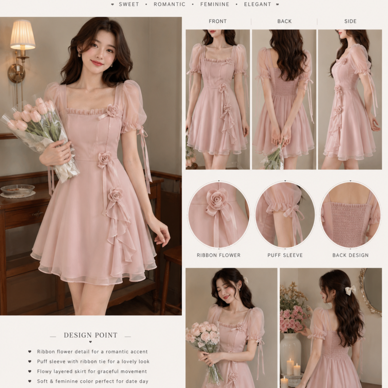 Best Floral Romantic Date Dresses1